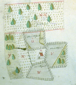 Карта Райволы 17 век